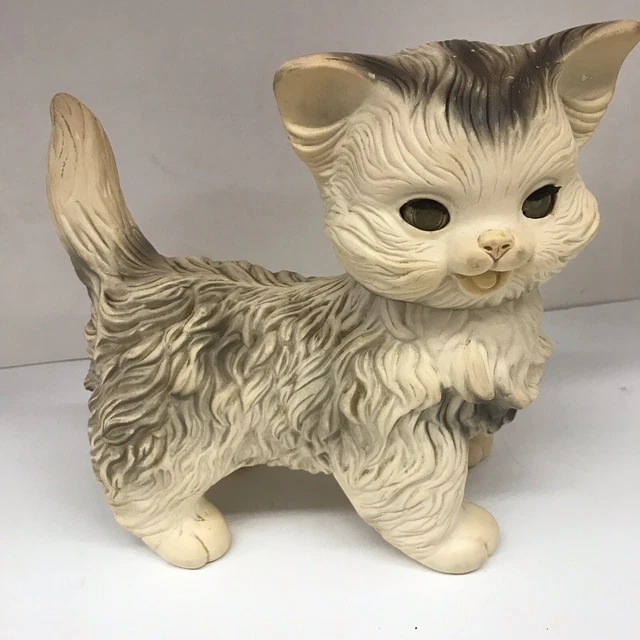 VINTAGE 1960S EDWARD Mobley Co Kitten Cat Moving Head/Closing Eye