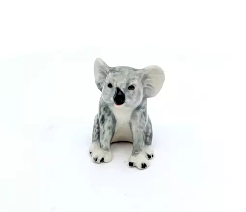 Lazy Koala Bear Ceramic Miniature Porcelain Animal Figurine Collectible Decor 2