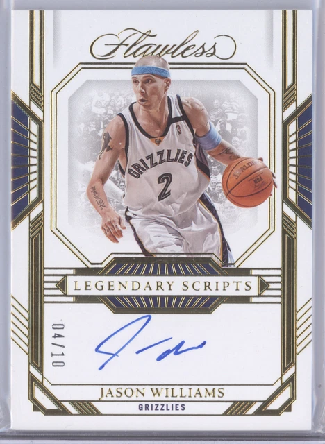 JASON WILLIAMS 2022-23 Panini Scripts Légendaires Impeccables Auto Or ...