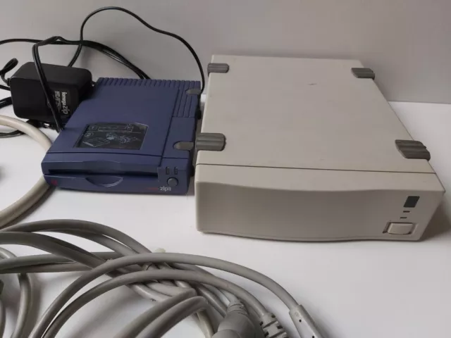 Disque dur LaCie Silverlining lecteur disquette ZIP câbles SCSI raccord SCSI 2
