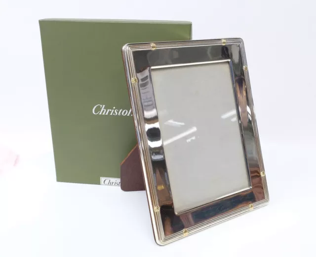 Gorgeous CHRISTOFLE silver plate luxury picture photo frame