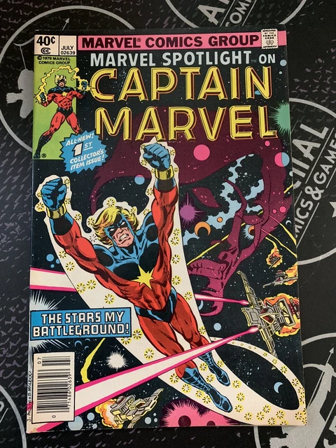 Marvel Spotlight #1 (Missing # Variant) Captain Marvel 1979 Error Comics Avenger