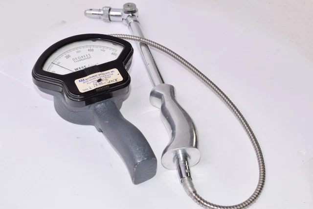 Vintage West Instrument Corporation Degrees Fahrenheit Gauge, Probe