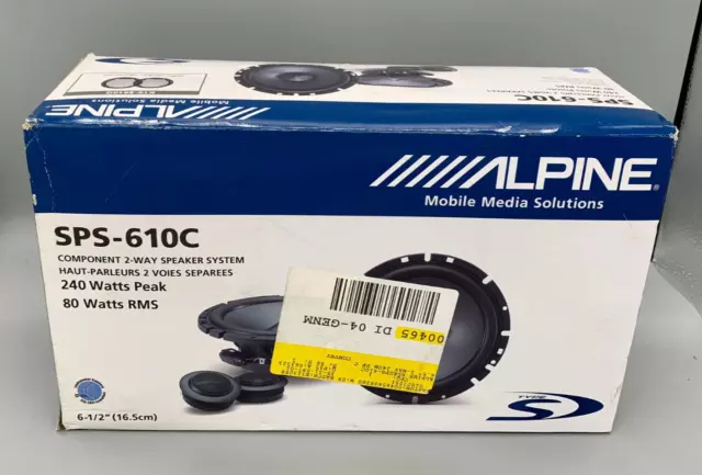 Alpine SPS-610C 2-Way 6.5in. Car Speakers System