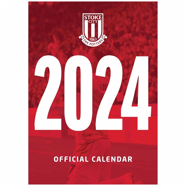 STOKE CITY FC A3 Calendario 2024 Merce Ufficiale Vasaio Grande Idea