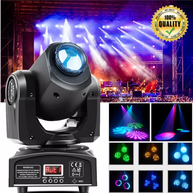 120W RGBW Gobo Stage Lighting Beam Moving Head Strobe DJ Club Bar Show Light DMX