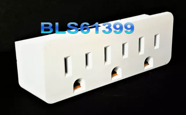 3-Way Electric Outlet Power Splitter Triple AC Wall Plug Electrical Adapter Tap