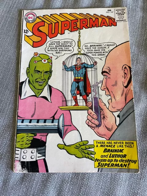 DCC: Superman #167 February 1964 Lex Luthor Brainiac VG / FINE DC Comics