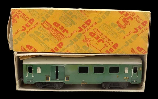 Wagon Jouet Ancien JEP Vert - Pour Réseau De Trains Miniatures