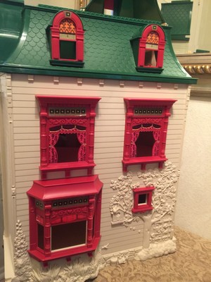 Vintage Fisher Price Loving Family Home for Holidays Christmas Dollhouse, Extras 4