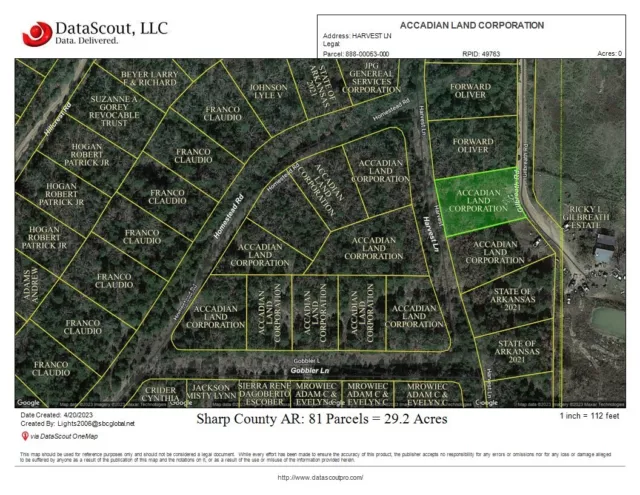 Residential Real Estate - .37 Acre Land Lot - Sharp County Arkansas - No Reserve