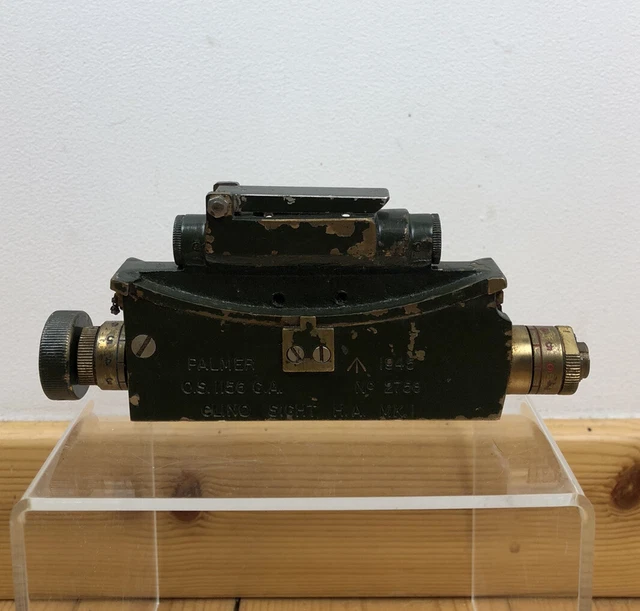 VINTAGE WW2 PALMER Gun Clinometer Sight Mk1 Dated 1945 Military £40.00