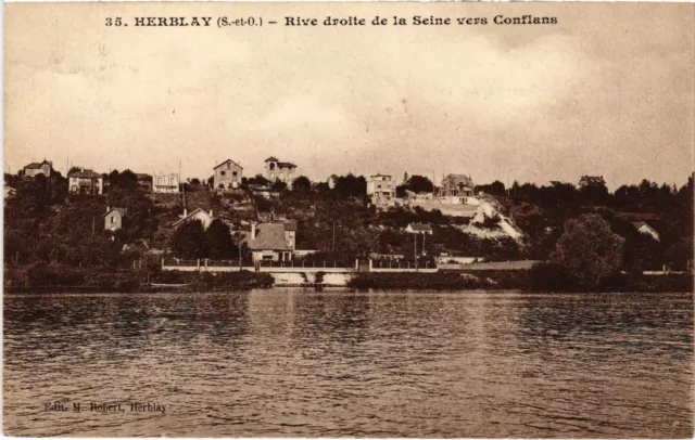 CPA Herblay Rive droite de la seine vers Conflans FRANCE (1330381)