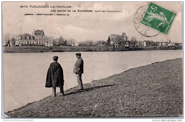 33 FLAUJAGUES - les bords de la dordogne.