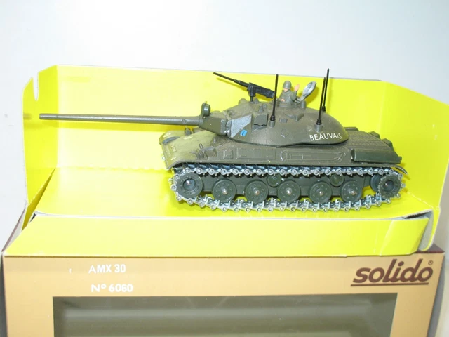 Char AMX 30 Solido N°16 - Véhicule Militaire Français 1/50 - Bon état