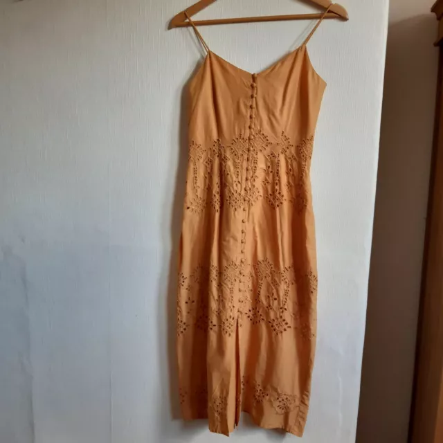 Ladies Primark Size 8 EUR 36 USA 4 Mustard Yellow Summer Sun Dress BNWT