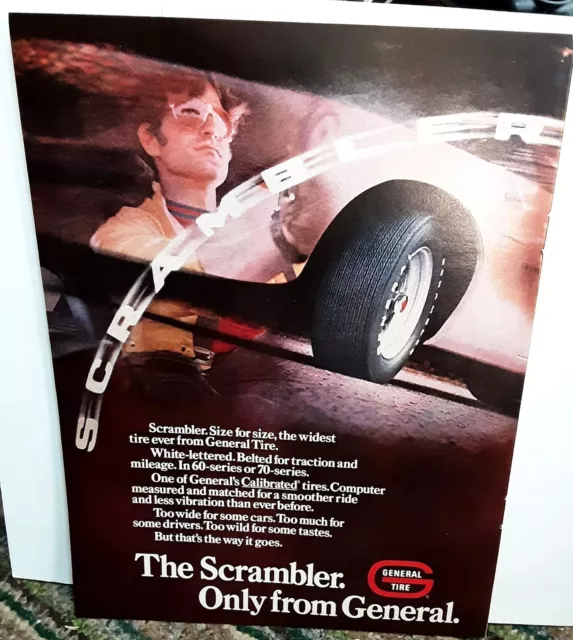 1971 General Tires The Scrambler Original Print Ad