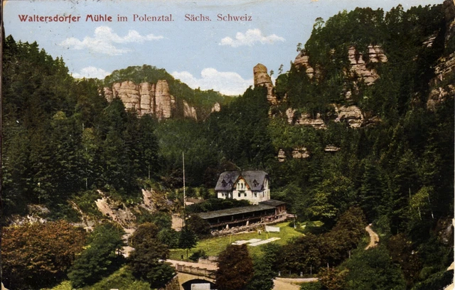 Carte postale carte postale Suisse saxonne / briques / étable - 1961