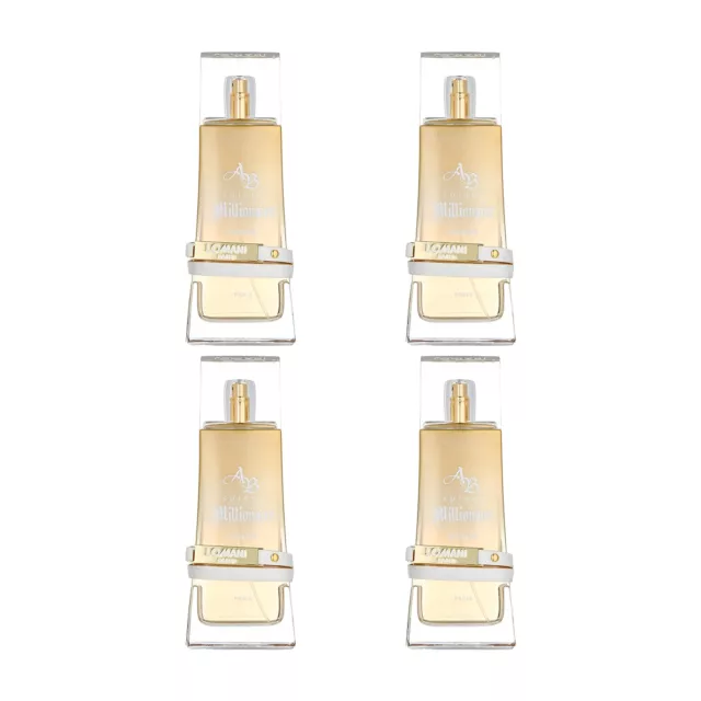 Pack of 4 New Lomani AB Spirit Millionaire Eau de Parfum Spray for Women, 3.3 oz