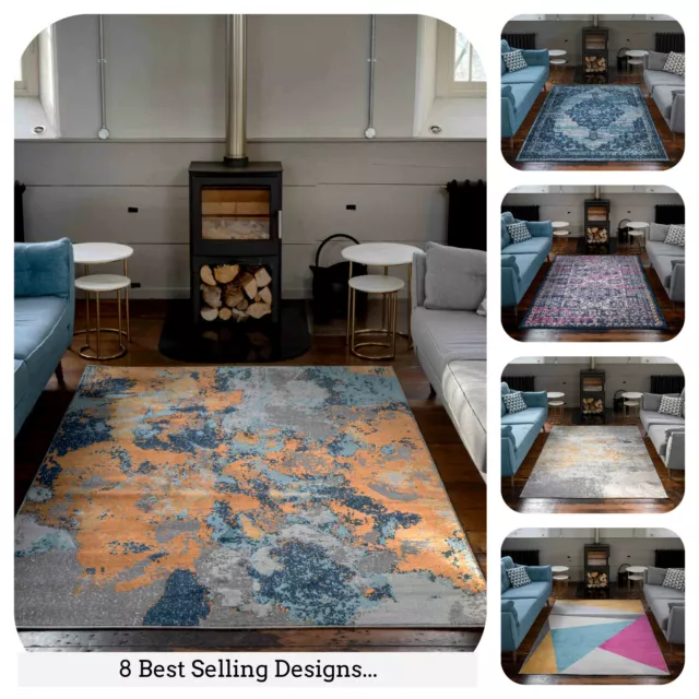 Large Modern Rugs for Living Room Moroccan Stylish Soft Traditional Area Rugs UK