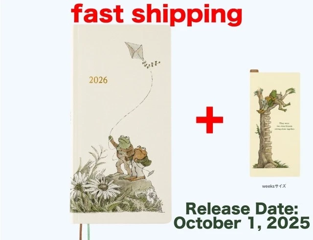 Hobonichi Techo 2026 Loft Limited Frog and Toad Weeks Notebook