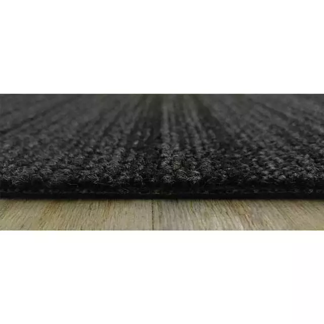 New Godfrey Hirst Carpet Tiles Long Grain Black 49.5m2 Commercial Office Use 2