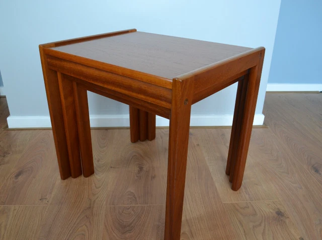 Mid 20th century nest of tables in Teak by BRDR Furbo