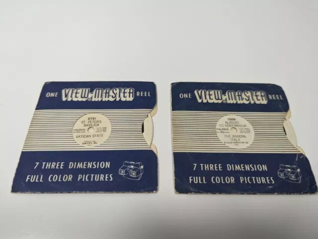 Vintage Viewmaster versiegeltes Schieberollen-Set - Italien. Vatikan. Basilika. 2