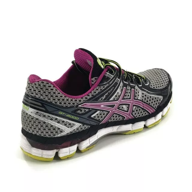 Asics GT 2000 femmes taille 11 jogging marche chaussures de sport violet T3P8N 2
