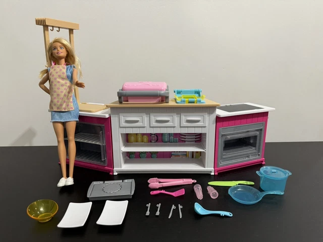 BARBIE MATTEL ULTIMATE Kitchen Play Doh Set With Lights & Sounds
