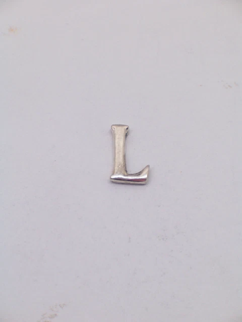 Broche De Veste Avec Initiale - L - en Argent 925 - Pins - Lettre - Alphabet