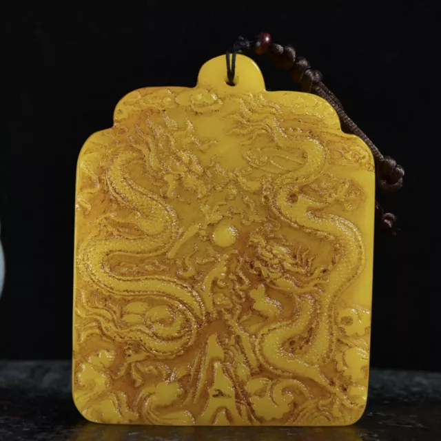 Chinese Natural Shoushan Stone Handmade Exquisite Dragon Token Seals 14817