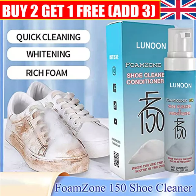 FZ150 Shoe Cleaner Kit FoamZone 150 White Shoe Cleaning Foam Zone 150