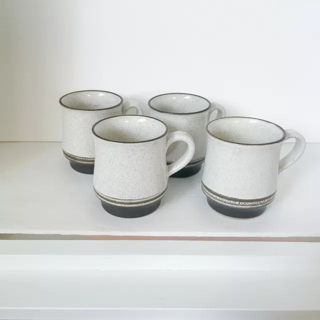 Denby England Hall Artistone Sierra Pinta Coffee Mug Cup Set of 4