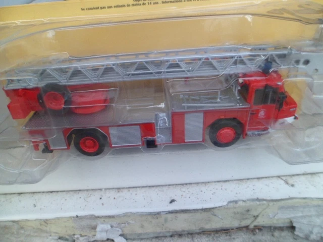 Miniature Pompier Magirus Iveco M32-LS Eligor 1:43 - Grande échelle Simple Extension - Neuve