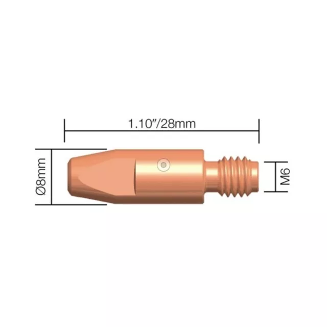 MIG MB24 39 Piece KIT- 0.8mm - Binzel Style - Shroud - Contact Tip - Nozzle SB24 2