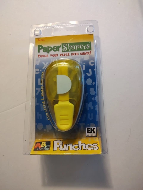 E K Success ""Paper Shapers D"" estuche superior perforado D PSM03CS letra alfabeto nuevo en caja
