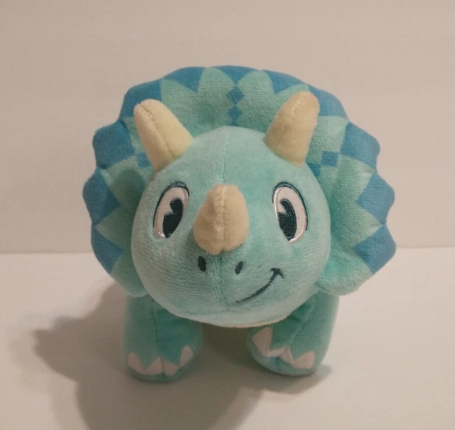 Disney Parks Dino Land Animal Kingdom Triceratops Blue Plush Doll Stuffed