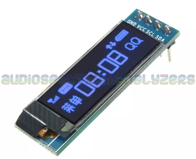 🇬🇧 OLED 0.91" Blue 128X32 I2C IIC Display Module U8GLIB ESP8266 Arduino GOTEK 2