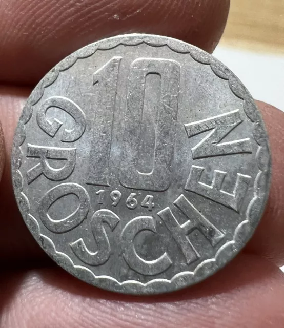 Coin - Austria 🇦🇹- 10 Groschen 1964 #293