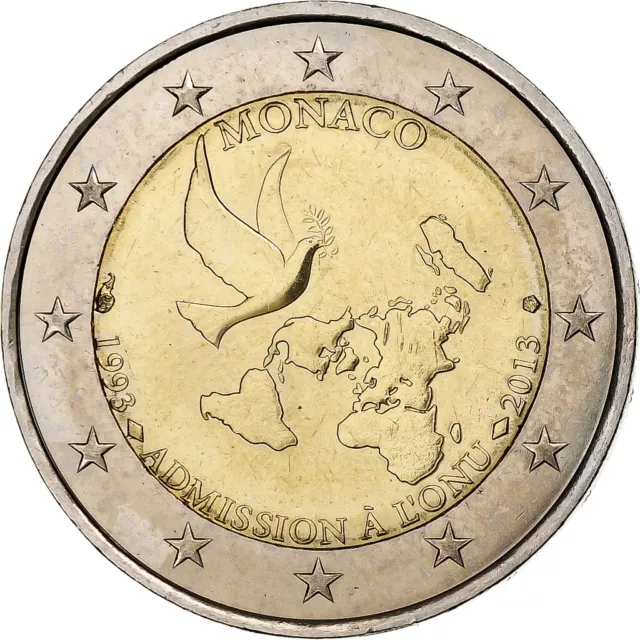 [#1163163] Monaco, 2 Euro, Admission à l'ONU, 2013, SPL, Bimétallique