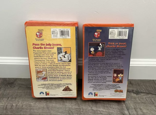 A Charlie Brown Thanksgiving It S The Great Pumpkin Vhs Lot