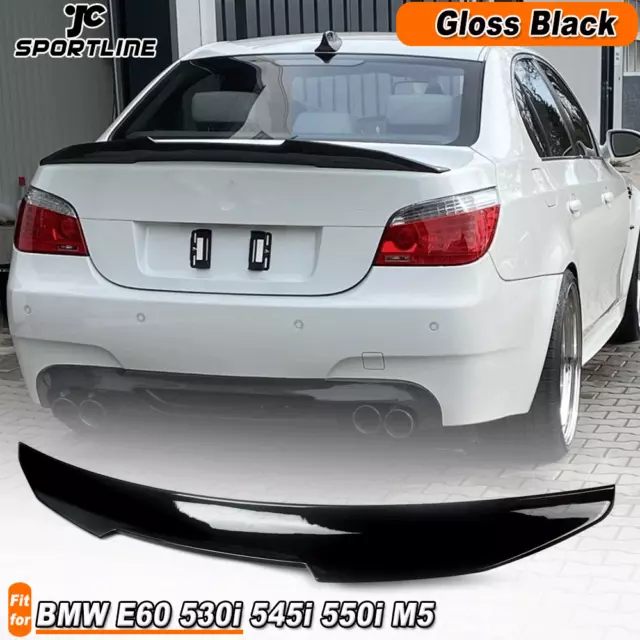 bmw e60 M4 style rear trunk spoiler lip spoiler DUCKTAIL for sedan spoiler  black