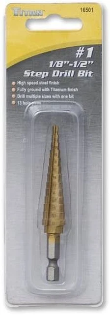 Tools - #1 1/8-1/2 Step Drill Bit (16501) 3