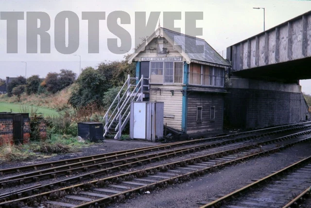 35mm Slide BR British Rail Scene Great Coates Sidings No 1 Signal Box 1984 Orig