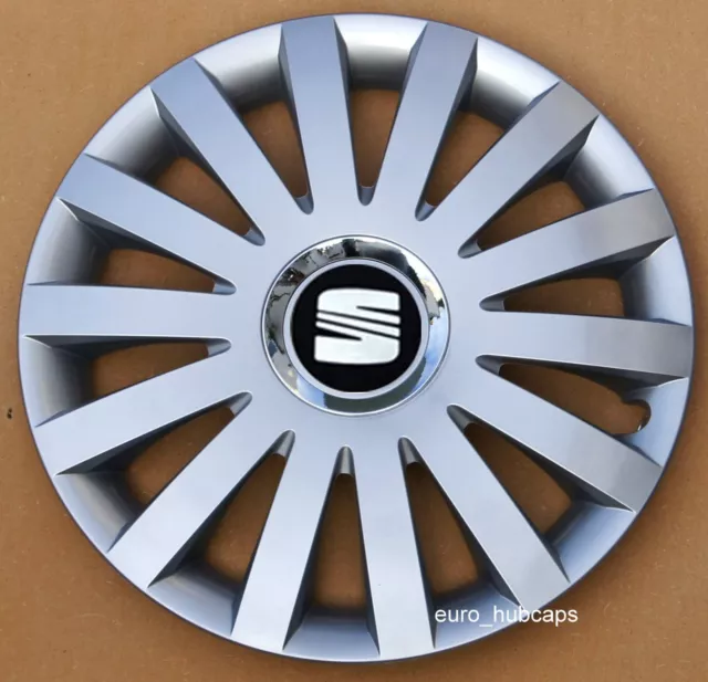 Silver   15" wheel trims, Hub Caps, Covers to fit Seat Ibiza,Leon