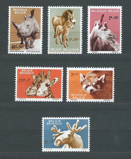 BELGIË BELGIQUE - 1961 YT 1182 à 1187 - TIMBRES NEUFS** MNH LUXE