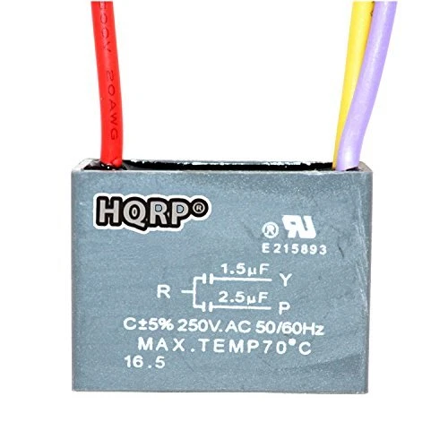 Capacitor Compatible with Harbor Breeze Ceiling Fan CBB61 1.5uf+2.5uf 3-...