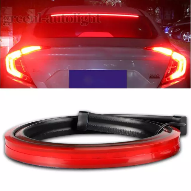 41in LED Car Third 3rd Brake Tail Light Bar Strip Rear Stop Above Windshield US