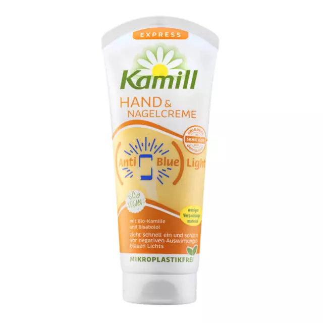 75ml Kamill Express Hand & Nagelcreme mit Kamille und Bisabolol Vegan Anti Blue